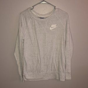 Speckled white and grey Nike sweater